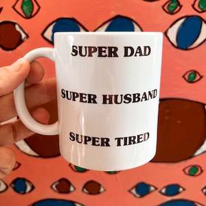 Mum Dad Mugs: Super dad mug