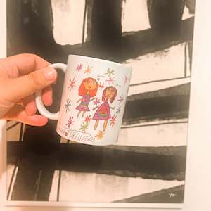 Custom kids art mug