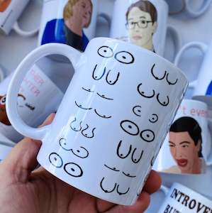 Private Part Mugs: Many boobs mug