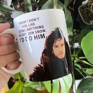 I D Rather Do Mugs: I’d do Jon snow mug