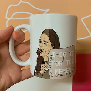 Nz Politics And Media: Do it for the memes mug Jacinda Adern
