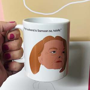 Nz Politics And Media: Judith Collins talofa mug