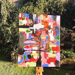 Original Abstract Art Canvas: Abstract