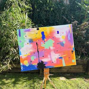 Original Abstract Art Canvas: Painting 4 (large)