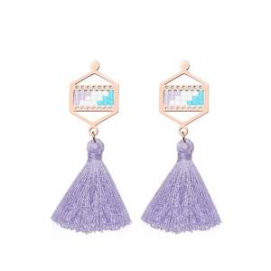 Desert Collection: San Clemente | 18k Rose Gold | Boho Fringe Earrings