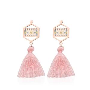 Desert Collection: Monterey | 18k Rose Gold | Boho Fringe Earrings