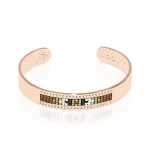 Rolling Hills | 18k Rose Gold | Boho Bangle