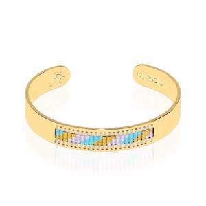 Desert Collection: Laguna Niguel | 18k Gold | Boho Bangle