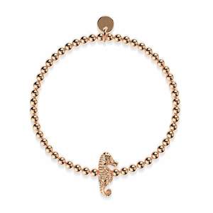 Animal Instinct: Reef | 18k Rose Gold | Seahorse Charm Bracelet