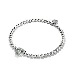 Animal Instinct: Fierce | .925 Sterling Silver | CZ Diamond Cat Bracelet