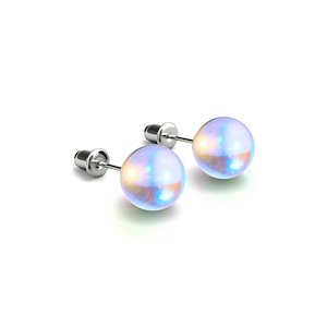 July 4th Doorcrashers: Rainbow Supernova | .925 Sterling Silver | Galaxy Glass Stud Earrings