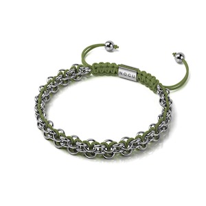 Wolf Links | Mini Kismet Bracelet | Evergreen x Silver