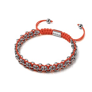 Flamingo Links | Mini Kismet Bracelet | Pink x Silver