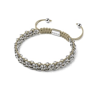 Grizzly Bear Links | Mini Kismet Bracelet | Brown x Silver