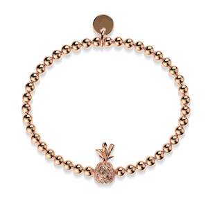 Piña Colada | 18k Rose Gold | Crystal Pineapple Bracelet