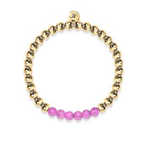Blissful | 18k Gold | Purple Turquoise | Gemstone Expression Bracelet