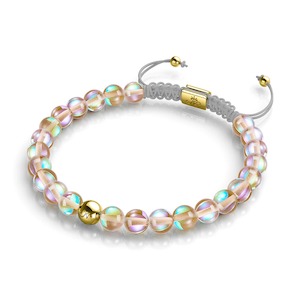 Gold Standard: Terra | Gold | Galaxy Glass Macrame Bead Bracelet
