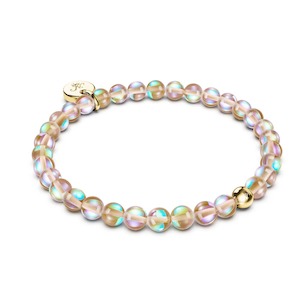 Gold Standard: Terra | .925 Sterling Gold Vermeil | Galaxy Glass Bead Bracelet