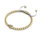 Kite | 18k Gold & Cream | Crystal Macrame Charmballa Bracelet