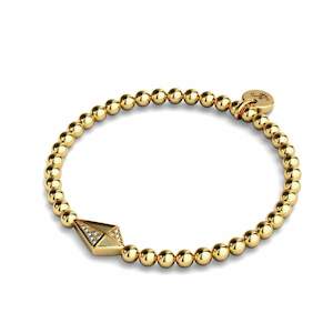 Gold Standard: Kite | 18k Gold | Crystal Charm Bracelet