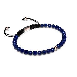 Focus Stone: Lapis | Rose Gold Vermeil | Focus Gemstone Macrame Bracelet