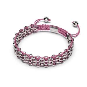 Hope Collection: Supreme Kismet Links Bracelet | Silver | Pink