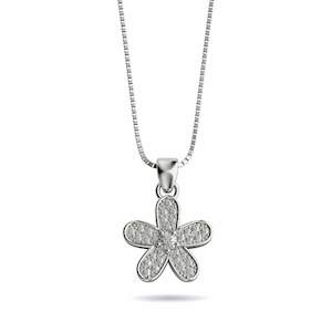 Pendants: Flower Power | .925 Sterling Silver | Crystal Infinity Clasp Necklace