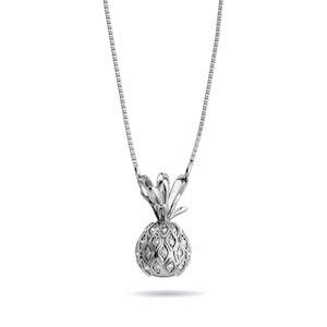 Pendants: Pina Colada | .925 Sterling Silver | Crystal Pineapple Infinity Clasp Necklace