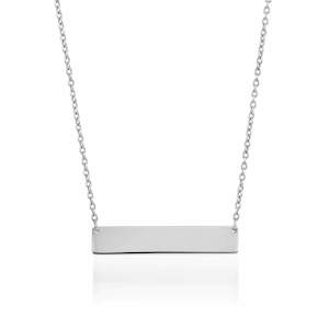 Minimalist Bar | Silver | Gilded Necklace
