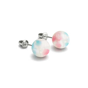 Studs: Orchid Blooms | .925 Sterling Silver | Firefly Glass Blossom Earrings