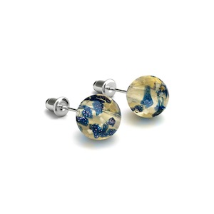Studs: Sandstone Flame | .925 Sterling Silver | Firefly Glass Stud Earrings