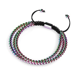 Unicorn Silver 1: Trinity | Unicorn Silver x Black | Triple Strand Bracelet