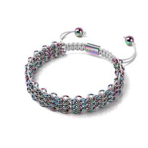 Unicorn Silver 1: Chameleon Links | Original Kismet Bracelet | White x Unicorn Silver