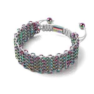 Unicorn Silver 1: Chameleon Links | Deluxe Kismet Bracelet | White x Unicorn Silver