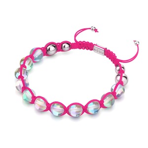 Pre Holiday Sale: Neon Pink | Rainbow Supernova | Silver | Galaxy Glass Charmballa Bracelet
