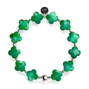 Poolside: Emerald Luck | Clover Bracelet