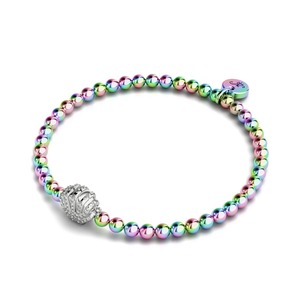 Isla | Unicorn Silver | Crystal Conch Shell Charm Bracelet