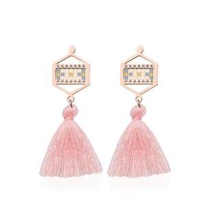 Monterey | 18k Rose Gold | Boho Fringe Earrings