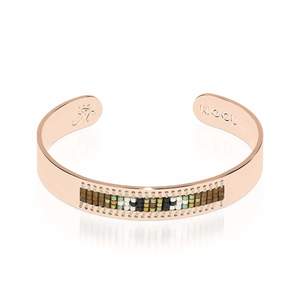 Rolling Hills | 18k Rose Gold | Boho Bangle