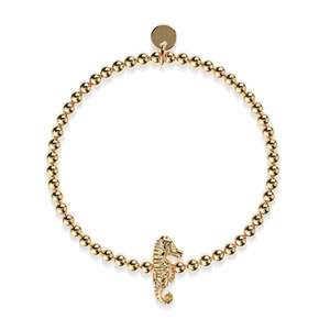 Reef | 18k Gold | Seahorse Charm Bracelet