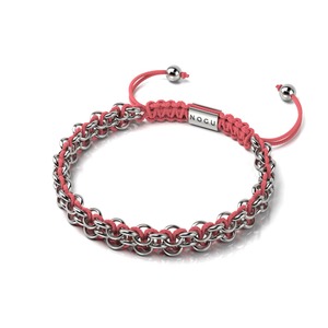 Summer Time Macrame: Penguin Links | Mini Kismet Bracelet | Coral x Silver