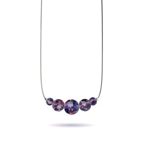 Purple Elixir | .925 Sterling Silver | Firefly Glass Infinity Clasp Necklace