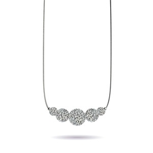 Winter White Crystal | .925 Sterling Silver | Kikiballa Infinity Clasp Necklace