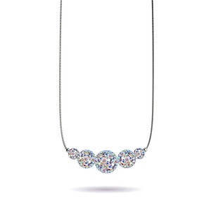 Confetti Crystal | .925 Sterling Silver | Kikiballa Infinity Clasp Necklace