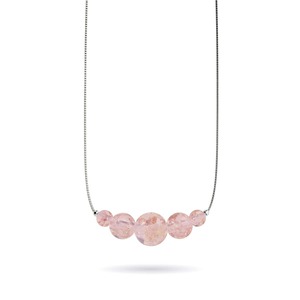 Rosewater | .925 Sterling Silver | Firefly Glass Infinity Clasp Necklace