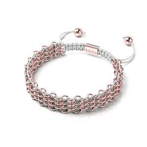 Nogu X Shopify X Augmented Reality: Tree Sloth Links | Original Kismet Bracelet | White x Rose Gold