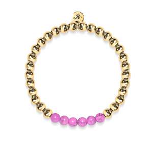 Blissful | 18k Gold | Purple Turquoise | Gemstone Expression Bracelet