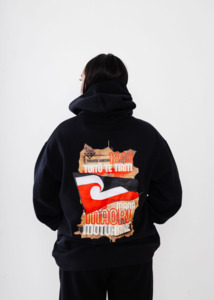 Tops: Mana Māori Hood - Black