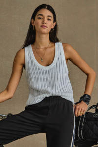 Sale: Muse Wales Knit Tank Top - White