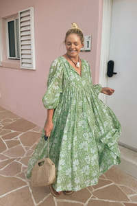 Sale: Wisteria Dress - Apple Blossom